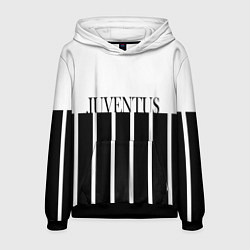 Толстовка-худи мужская Juventus Tee Black and White 202122, цвет: 3D-черный