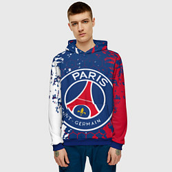 Толстовка-худи мужская ФК ПСЖ FC PSG PARIS SG, цвет: 3D-синий — фото 2