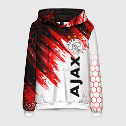 Толстовка-худи мужская FC AJAX AMSTERDAM ФК АЯКС, цвет: 3D-белый