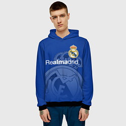 Толстовка-худи мужская REAL MADRID РЕАЛ МАДРИД, цвет: 3D-черный — фото 2
