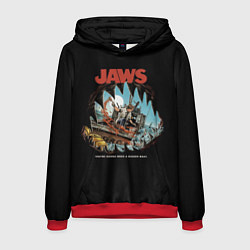 Толстовка-худи мужская Jaws cinema, цвет: 3D-красный