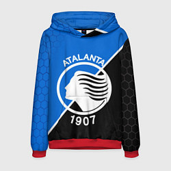 Толстовка-худи мужская FC ATALANTA ФК АТАЛАНТА, цвет: 3D-красный