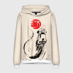 Толстовка-худи мужская Flying car, цвет: 3D-белый