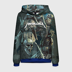 Толстовка-худи мужская Metallica Metal Skull, цвет: 3D-синий
