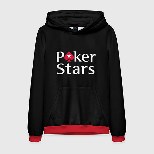 Мужская толстовка Poker Stars / 3D-Красный – фото 1