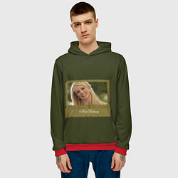 Толстовка-худи мужская Free Britney, цвет: 3D-красный — фото 2