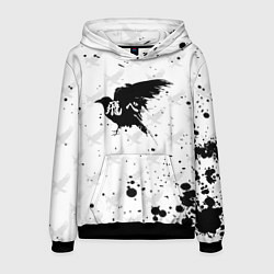 Толстовка-худи мужская Лозунг Карасуно ворон Haikyu!!, цвет: 3D-черный