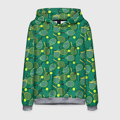 Мужская толстовка Большой Теннис / 3D-Меланж – фото 1