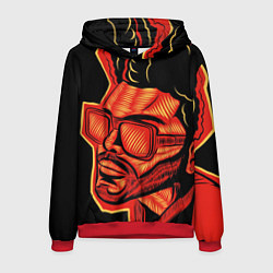 Толстовка-худи мужская Большой Уикенд, цвет: 3D-красный