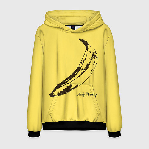 Мужская толстовка Энди Уорхол - Банан / 3D-Черный – фото 1