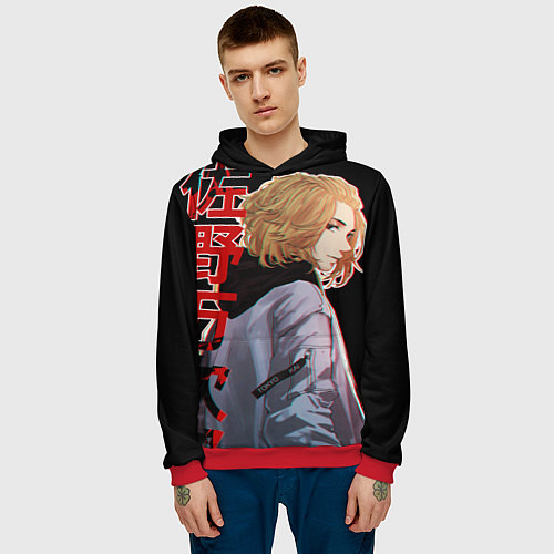 Мужская толстовка Токийские мстители / 3D-Красный – фото 3
