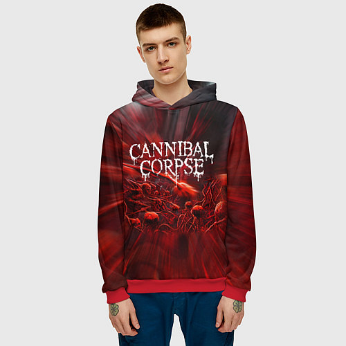 Мужская толстовка Blood Cannibal Corpse Труп Каннибала Z / 3D-Красный – фото 3