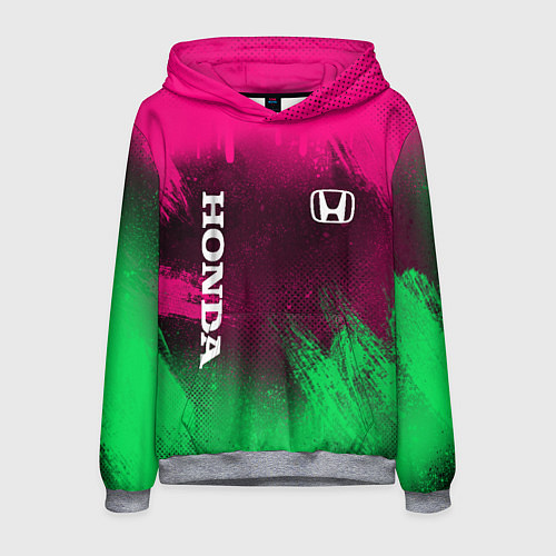Мужская толстовка NEON HONDA НЕОН ХОНДА / 3D-Меланж – фото 1