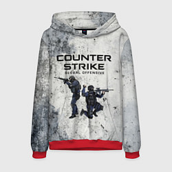 Толстовка-худи мужская COUNTER TERRORIST CS GO Z, цвет: 3D-красный