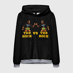 Толстовка-худи мужская The ROCK VS The ROCK, цвет: 3D-меланж