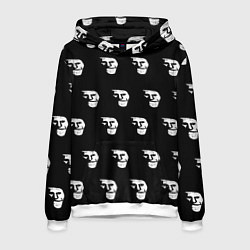 Толстовка-худи мужская Dark trollface, цвет: 3D-белый