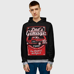 Толстовка-худи мужская Watermark, цвет: 3D-меланж — фото 2