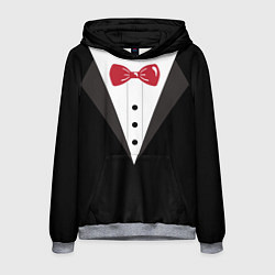 Толстовка-худи мужская Смокинг, цвет: 3D-меланж