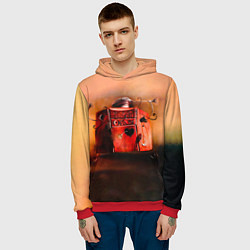 Толстовка-худи мужская Агата Кристи OPIUM, цвет: 3D-красный — фото 2