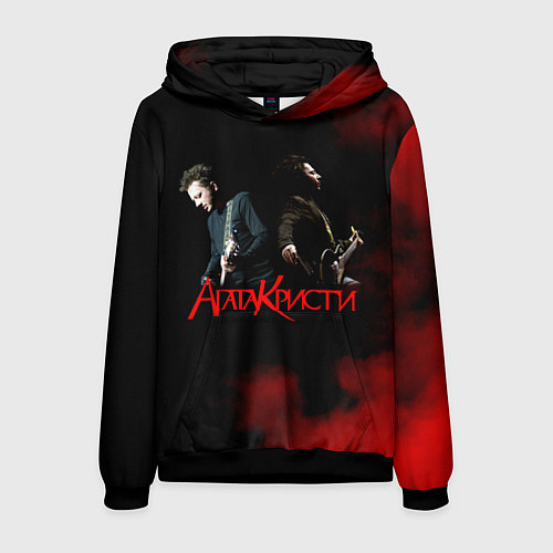 Мужская толстовка Агата Кристи группа / 3D-Черный – фото 1