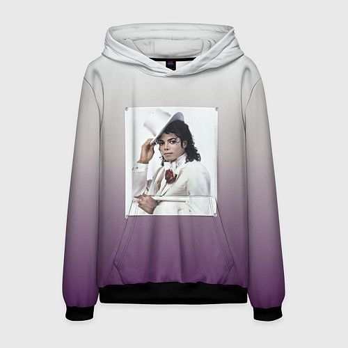 Мужская толстовка Майкл Джексон навсегда / 3D-Черный – фото 1