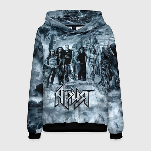 Мужская толстовка Группа Ария / 3D-Черный – фото 1