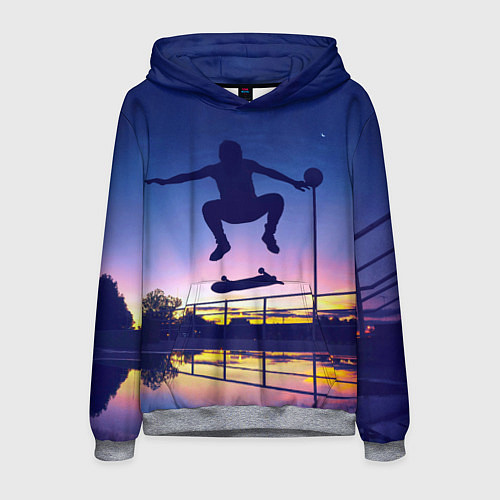 Мужская толстовка Skateboarding / 3D-Меланж – фото 1
