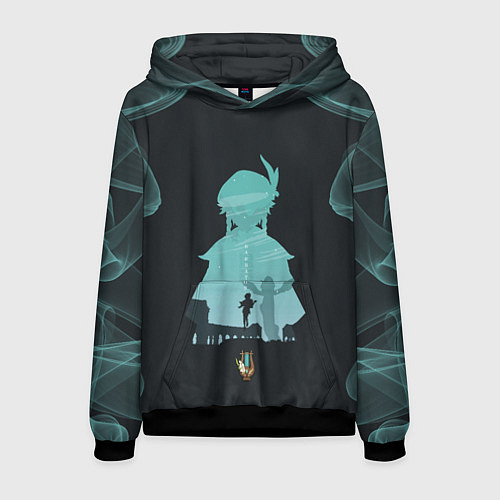 Мужская толстовка ВЕНТИ VENTI ГЕНШИН / 3D-Черный – фото 1