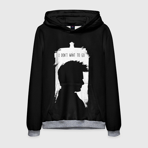 Мужская толстовка Я не хочу идти / 3D-Меланж – фото 1