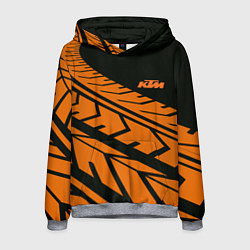 Толстовка-худи мужская ORANGE KTM КТМ Z, цвет: 3D-меланж