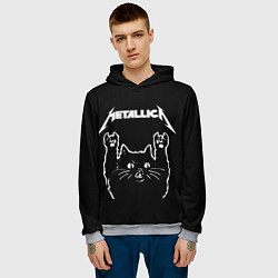 Толстовка-худи мужская METALLICA МЕТАЛЛИКА, цвет: 3D-меланж — фото 2