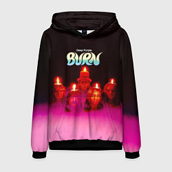 Толстовка-худи мужская Deep Purple - Burn, цвет: 3D-черный