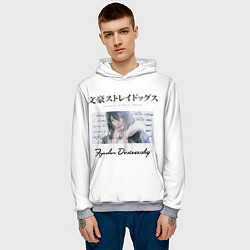 Толстовка-худи мужская Bungou Stray Dogs Fyodor, цвет: 3D-меланж — фото 2