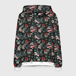 Толстовка-худи мужская TATTOO, цвет: 3D-белый