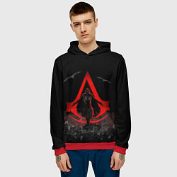 Толстовка-худи мужская Фильм про Ассасинов, цвет: 3D-красный — фото 2