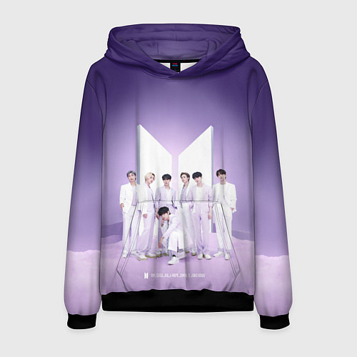 Мужская толстовка BTS Purple / 3D-Черный – фото 1