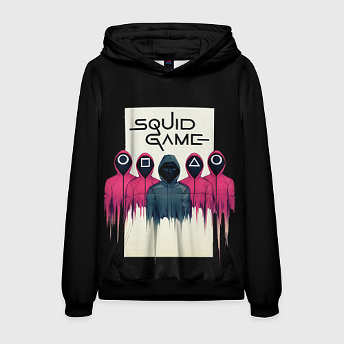 Мужская толстовка Squid Game: Отряд стражей / 3D-Черный – фото 1