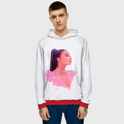 Мужская толстовка Ариана арт / 3D-Красный – фото 3