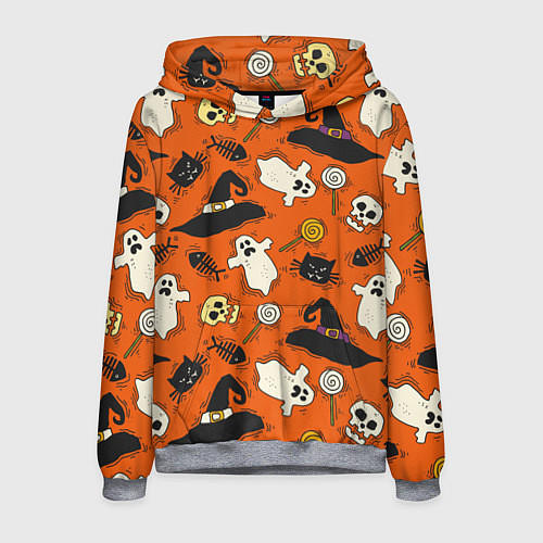 Мужская толстовка Хэллоуинские шалости / 3D-Меланж – фото 1