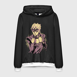 Толстовка-худи мужская Giorno Giovanna Golden Wind, цвет: 3D-белый