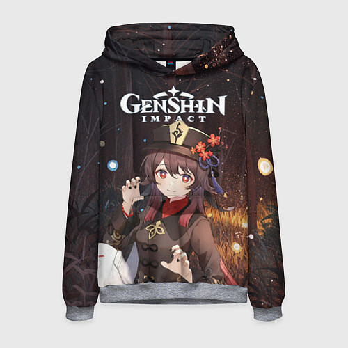 Мужская толстовка Hu Tao / 3D-Меланж – фото 1