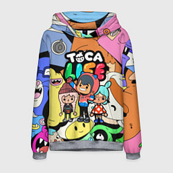 Толстовка-худи мужская Toca Life: Heroes, цвет: 3D-меланж