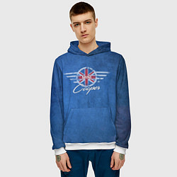 Толстовка-худи мужская Логотип Mini, цвет: 3D-белый — фото 2