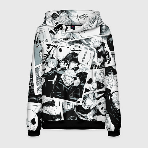 Мужская толстовка Магическая битва Jujutsu Kaisen манга / 3D-Черный – фото 1