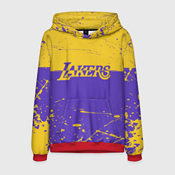 Толстовка-худи мужская Kobe Bryant - Los Angeles Lakers - NBA, цвет: 3D-красный