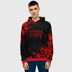 Толстовка-худи мужская CANNIBAL CORPSE КРАСНЫЕ ЧЕРЕПА, цвет: 3D-красный — фото 2