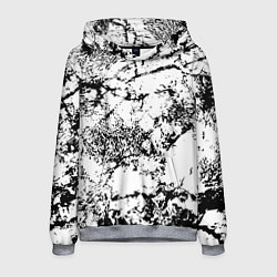 Толстовка-худи мужская Эффект линогравюры, цвет: 3D-меланж