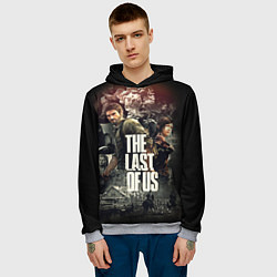 Толстовка-худи мужская THE LAST OF US ЩЕЛКУНЫ, цвет: 3D-меланж — фото 2