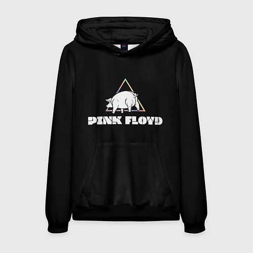 Мужская толстовка PINK FLOYD PIG / 3D-Черный – фото 1