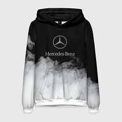 Толстовка-худи мужская Mercedes-Benz Облака, цвет: 3D-белый